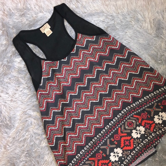 eyelash couture Tops - Eyelash Patterned Thick Strapped Tank Top